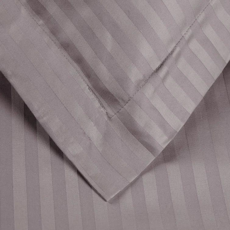 100% Egyptian-Quality Cotton Traditional Sateen Striped Luxor Treasures Duvet Cover Set