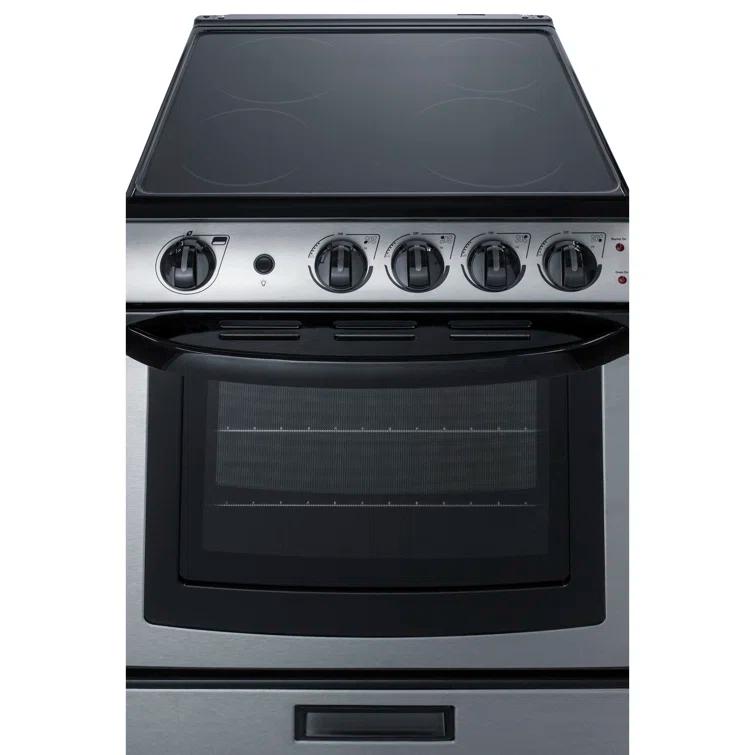 Summit Appliance 24" Stainless Steel 140 CFM Convertible Under Cabinet Range Hood with Charcoal Filter