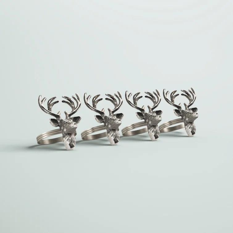 Reindeer Napkin Ring (Set of 4)