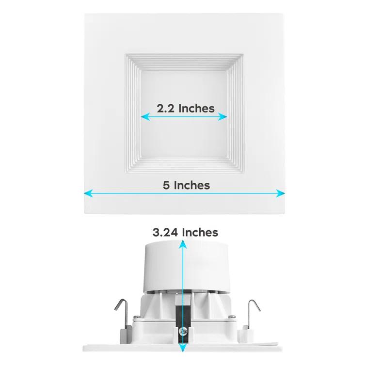 4" High Output Selectable CCT New Construction LED Retrofit Recessed Can Light
