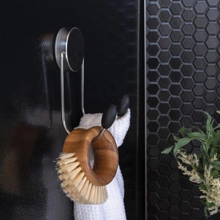 Stainless Steel Magnetic Wall Mounted Hook Rack