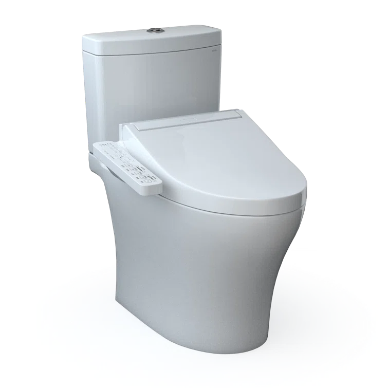 Aquia® Dual-Flush Elongated Bidet Toilet with Tornado Flush (Seat Included)