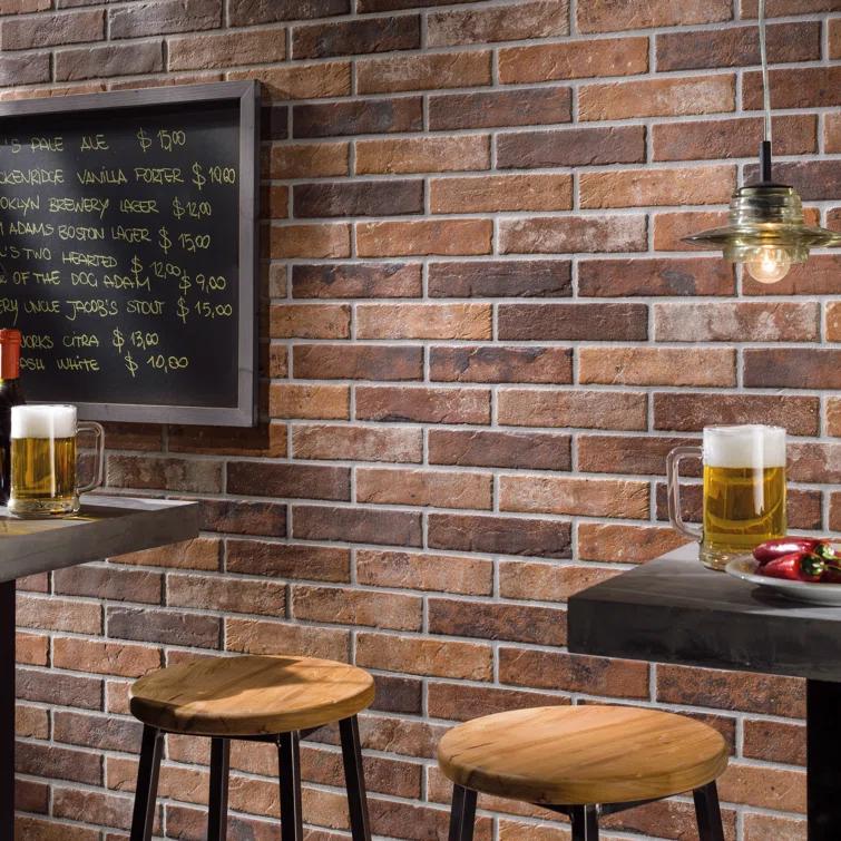 Encore Surfaces Tribeca 2" x 10" Porcelain Brick Look Wall & Floor Tile