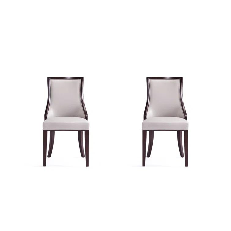 Faux Leather Upholstered Side Chair