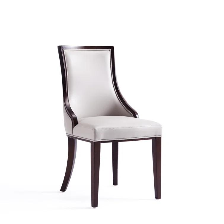 Faux Leather Upholstered Side Chair