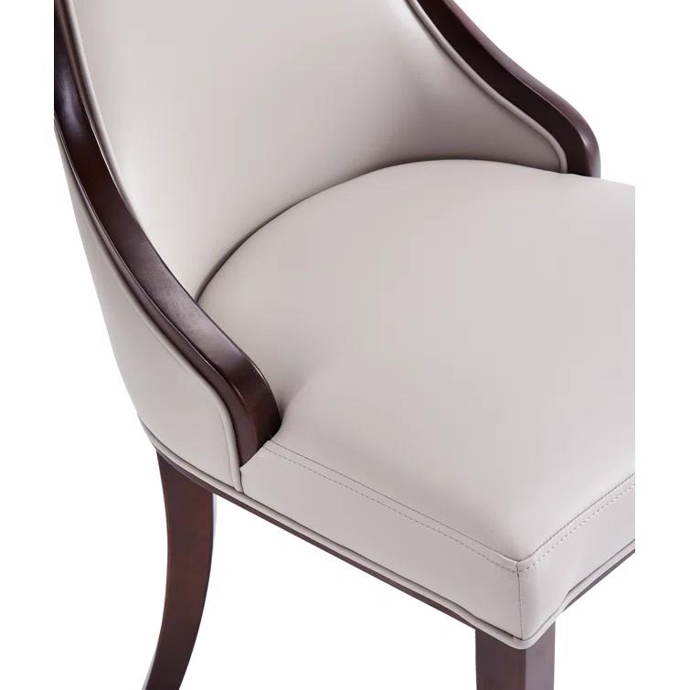 Faux Leather Upholstered Side Chair