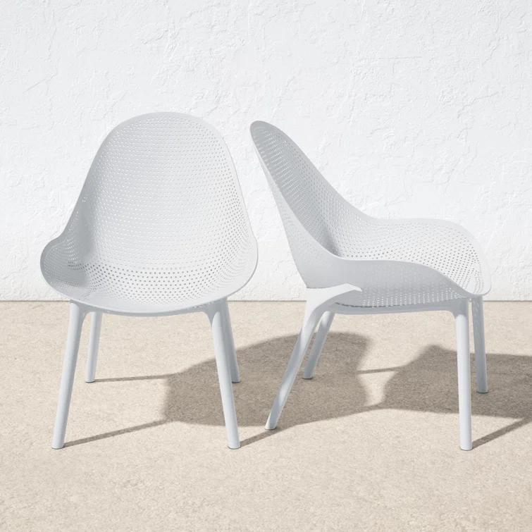 Farrah Outdoor Armless Lounge Chair