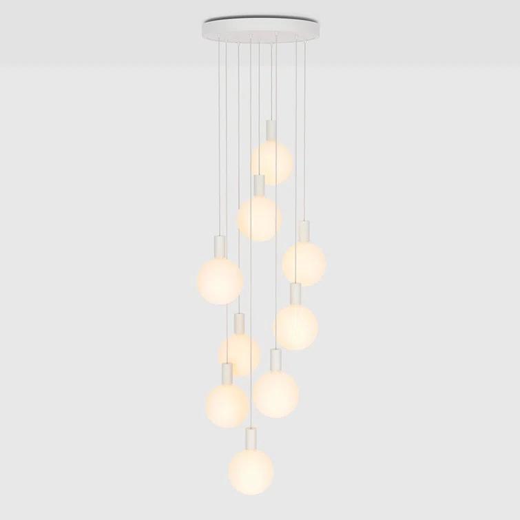 Alumina 9-Light Pendant Light by Tala - White / 20" Dia