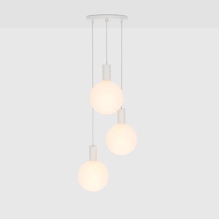 Alumina Triple Pendant Light by Tala - White / 10"Dia