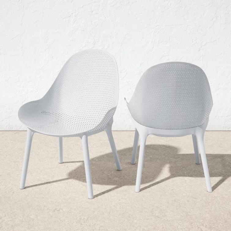 Farrah Outdoor Armless Lounge Chair