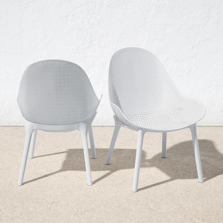 Farrah Outdoor Armless Lounge Chair