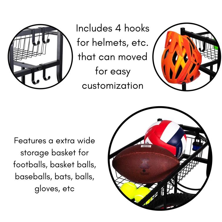 BirdRock Home Metal Freestanding Multi-Use Bike Rack 11275