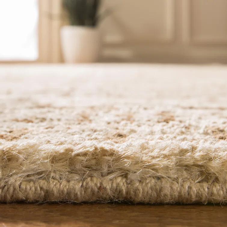 Hand-Knotted Tribal Jute 4' x 6' Area Rug in Earth Tones