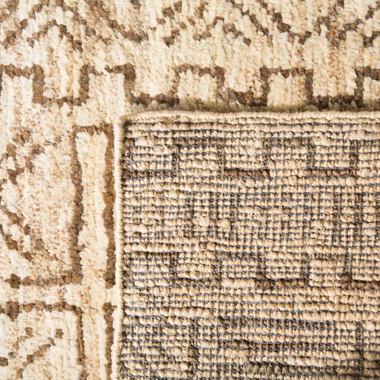 Hand-Knotted Tribal Jute 4' x 6' Area Rug in Earth Tones