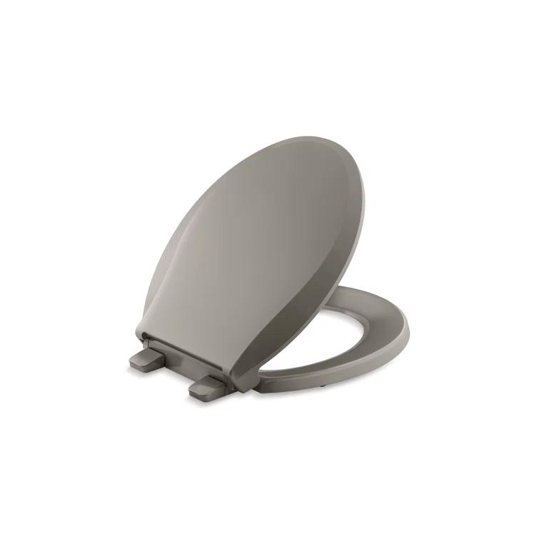 Cachet Round-Front Toilet Seat with Quiet-Close Lid and Seat and Grip-Tight Bumpers