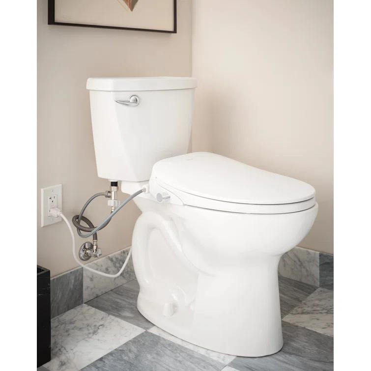 2-Series Non-Electronic Bidet Seat for Elongated Seats in White