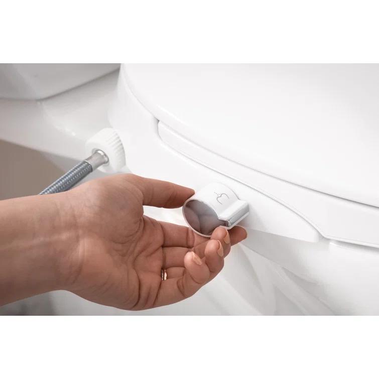 2-Series Non-Electronic Bidet Seat for Elongated Seats in White