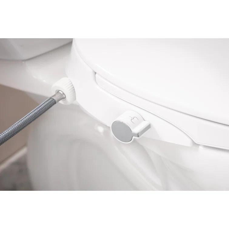 2-Series Non-Electronic Bidet Seat for Elongated Seats in White
