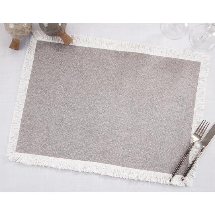 4 Piece Cotton Placemat Set (Set of 4)