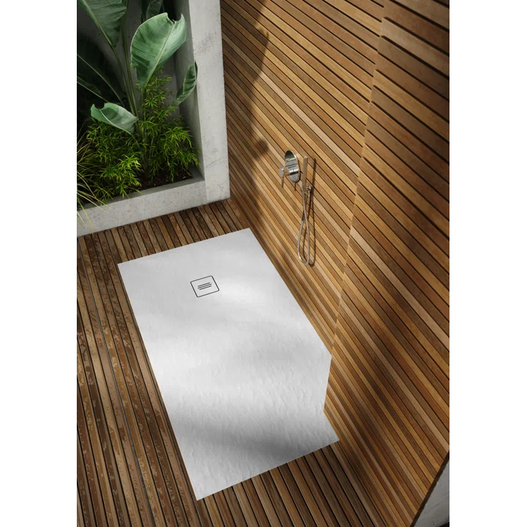 Distinct Kitchen and Bath by Schaedler Tytanit 32" x 32" Square Single Curbless Shower Base 3.83100/W/SC-M1/B/ST