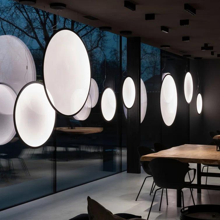 Bronze Aluminum LED Globe Pendant Light