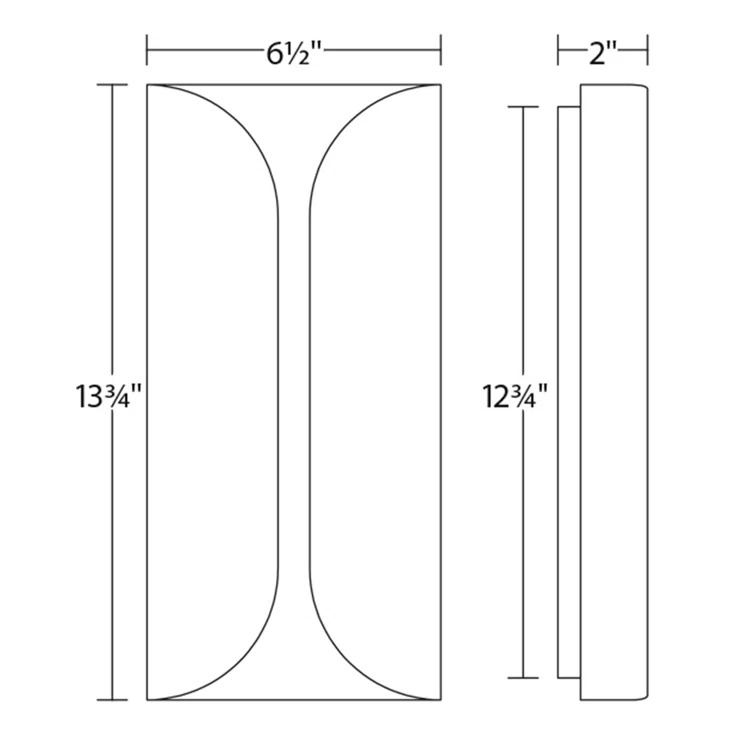 Folds Aluminum LED Wall Light