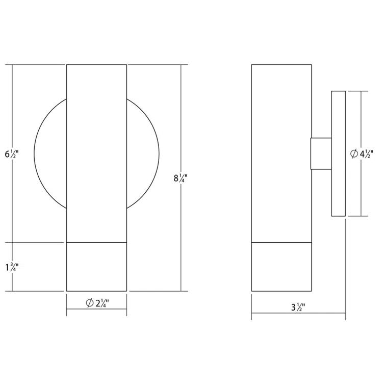 SONNEMAN ALC™ Stainless Steel LED Armed Sconce