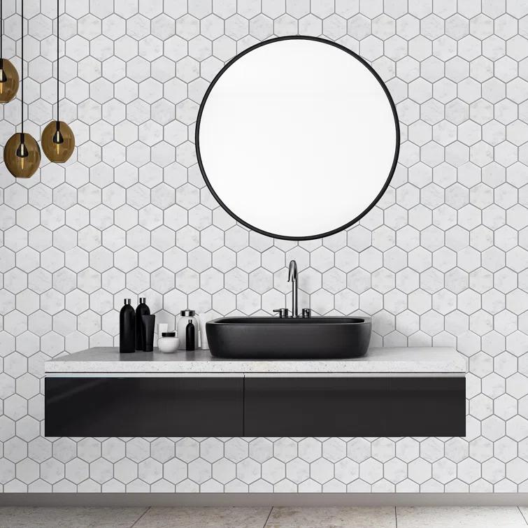 3" x 3" Marble Mosaic Pattern Wall & Floor Tile