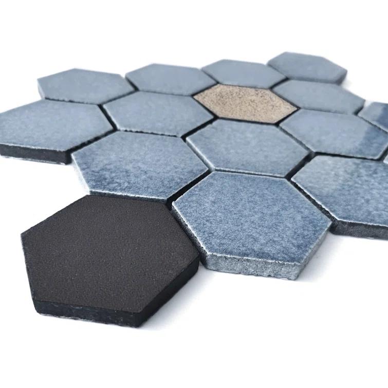 3" x 3" Natural Stone Mosaic Pattern Wall & Floor Tile