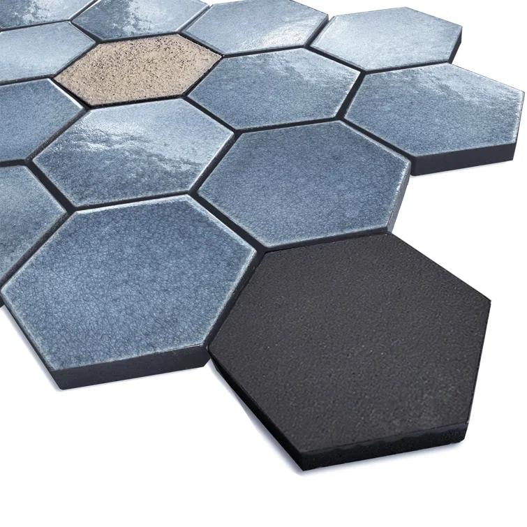 3" x 3" Natural Stone Mosaic Pattern Wall & Floor Tile