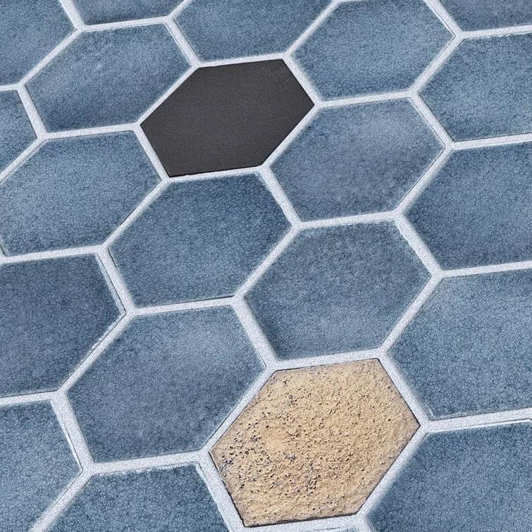 3" x 3" Natural Stone Mosaic Pattern Wall & Floor Tile