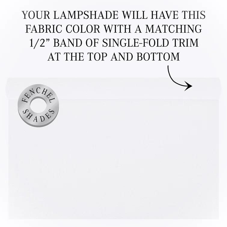 10.5" H x 16" W Linen Empire Lamp Shade ( Spider )