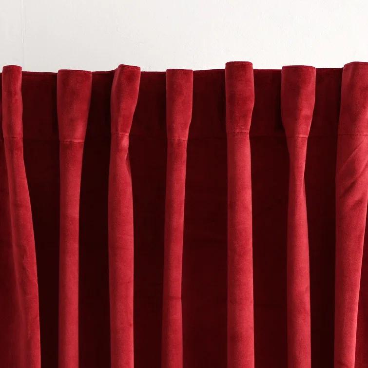 Lush Decor Prima Velvet Solid Velvet Room Darkening Curtain Pair (Set of 2)