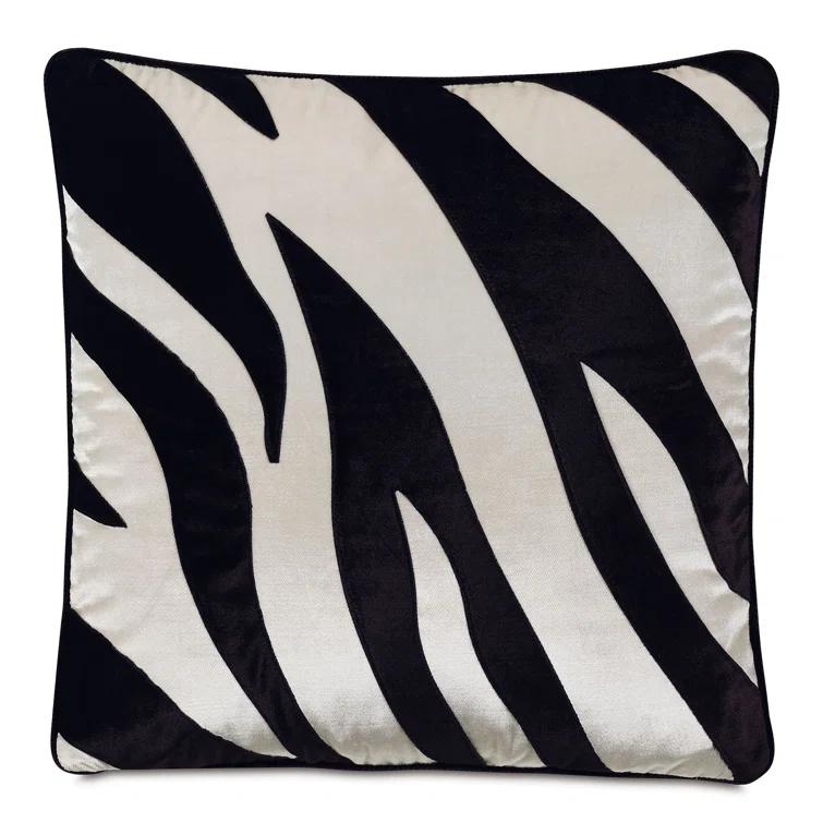 Holiday Traditional Animal Print Velvet Throw Pillow