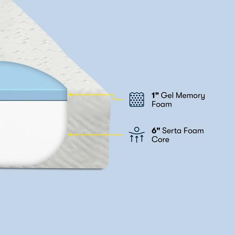 Serta For Ewe Medium Firm 7" Memory Foam Mattress