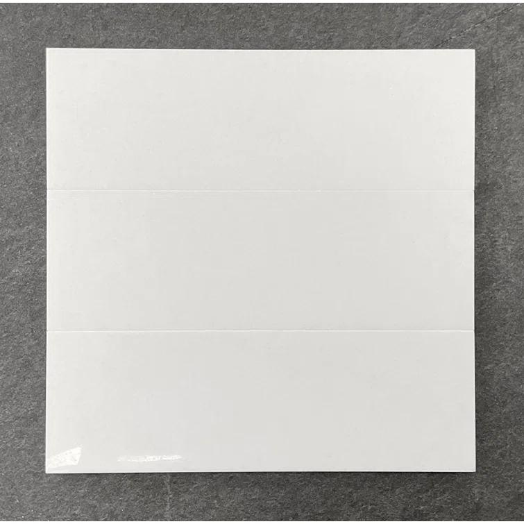4" x 12" Thassos White Marble Subway Wall & Floor Tile