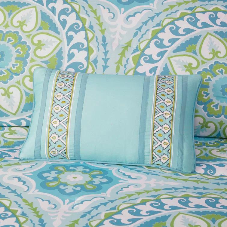 510 Design Estrin 9 PC Comforter Set with Cotton Bed Sheets