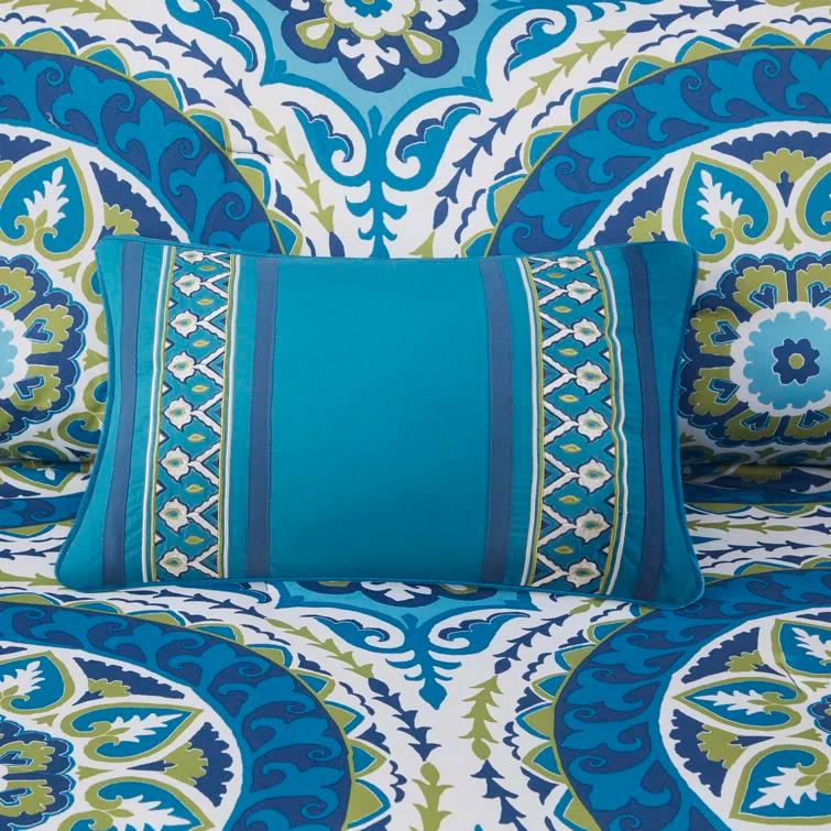 510 Design Estrin 9 PC Comforter Set with Cotton Bed Sheets