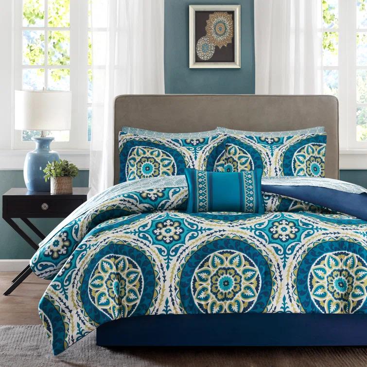 510 Design Estrin 9 PC Comforter Set with Cotton Bed Sheets