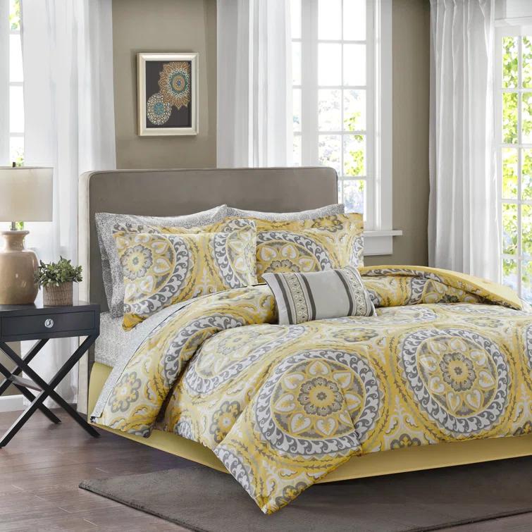 510 Design Estrin 9 PC Comforter Set with Cotton Bed Sheets