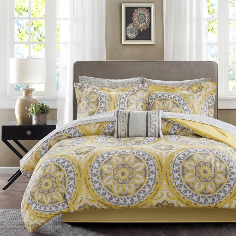 510 Design Estrin 9 PC Comforter Set with Cotton Bed Sheets