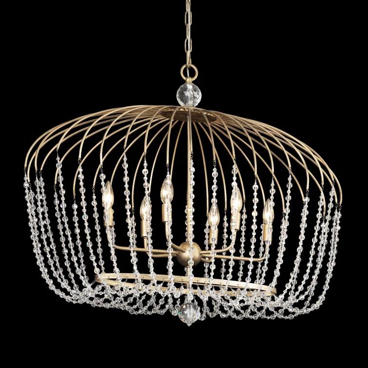 Voliere 6 - Light Havana Gold Unique/Statement Pendant