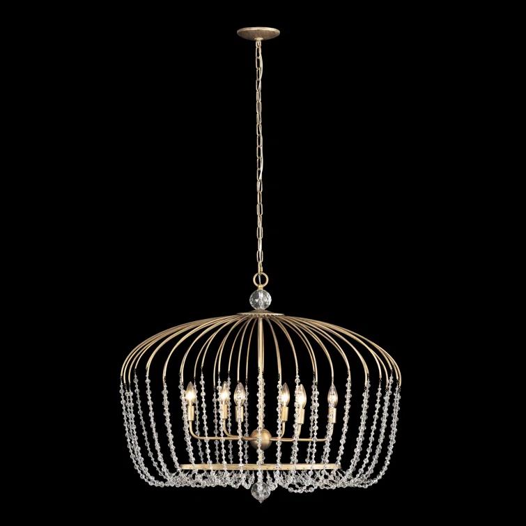Voliere 6 - Light Havana Gold Unique/Statement Pendant