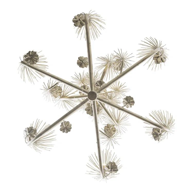 9 - Light Dimmable Tiered Chandelier