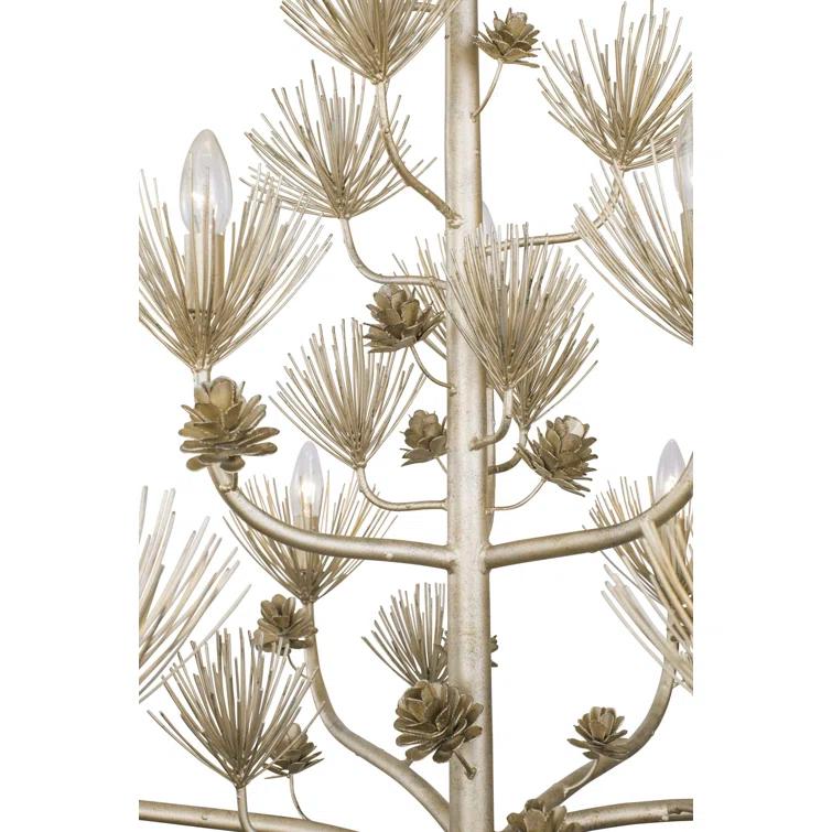 9 - Light Dimmable Tiered Chandelier