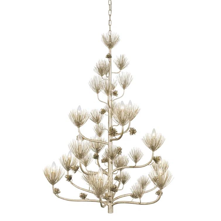 12 - Light Dimmable Tiered Chandelier