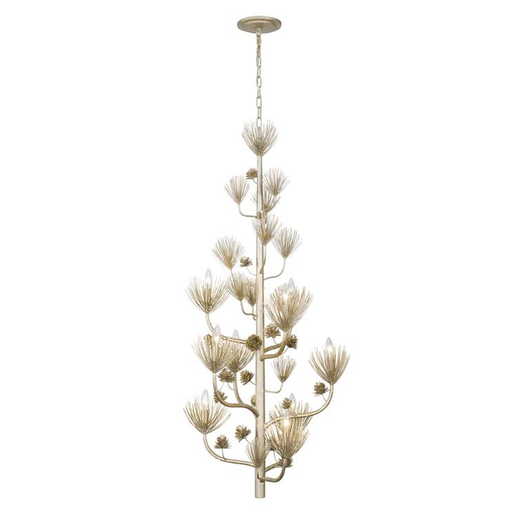 9 - Light Dimmable Tiered Chandelier