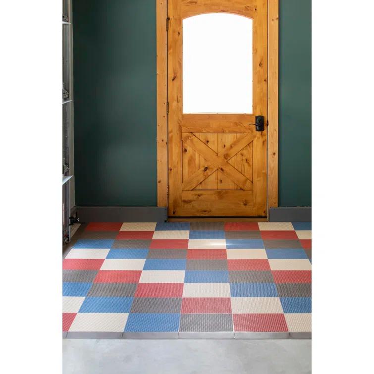 Quix Tile Quix Interlocking Indoor/Outdoor Floor Tiles, Patio Flooring, Garage Tile, Decorative Mat, Sport Courts