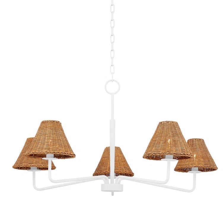 Teressa Chandelier - White / 40" Dia