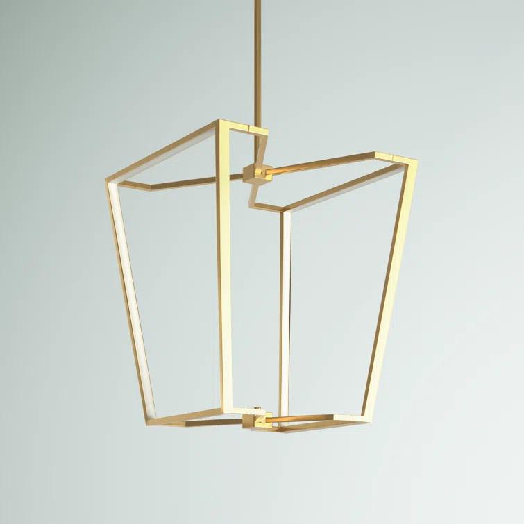 Skiba Dimmable LED Lantern Geometric Chandelier